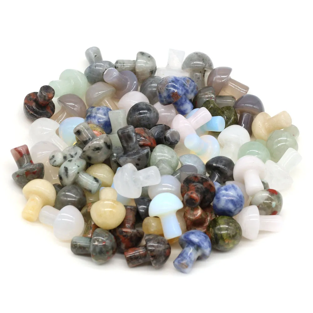 1PC Opal Rose Quartz Agate Unakite Natural Stone Mushroom Ornament Bead Crafts MakingDIY Necklace Charms Jewelry Home Decor Gift
1PC Opal Rose Quartz Agate Unakite Natural Stone Mushroom Ornament Bead Crafts MakingDIY Necklace Charms Jewelry Home Decor Gift