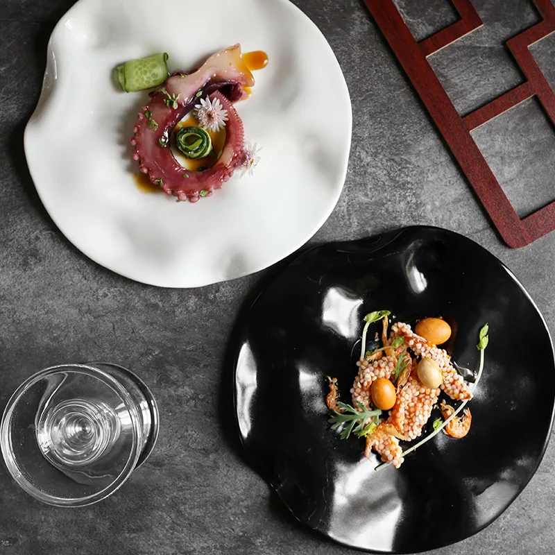 Creative Special-shaped Ceramic Western Plate Display Tray French Restaurant Cake Irregular Lotus Leaf Plate Pastry Heart Plate
Creative Special-shaped Ceramic Western Plate Display Tray French Restaurant Cake Irregular Lotus Leaf Plate Pastry Heart Plate