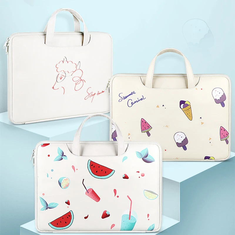 Cartoon Print Laptop Bag Sleeve Case 13.3 14 15.4 Inch Waterproof Resistant Notebook Bag for Macbook Air Handbag Briefcase Bag 
Cartoon Print Laptop Bag Sleeve Case 13.3 14 15.4 Inch Waterproof Resistant Notebook Bag for Macbook Air Handbag Briefcase Bag