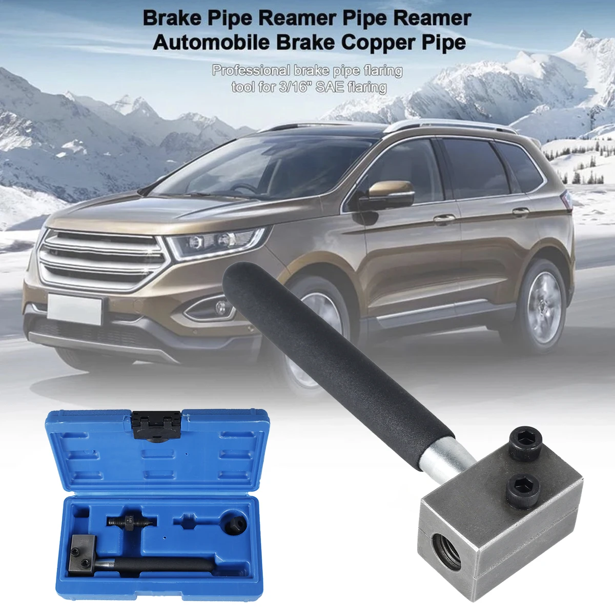 Brake Pipe Flaring Tool Sturdy Trident 3/16" SAE On Car Double Flaring Tool Kit Professional Handheld Brake Flaring Tool and
Brake Pipe Flaring Tool Sturdy Trident 3/16" SAE On Car Double Flaring Tool Kit Professional Handheld Brake Flaring Tool and