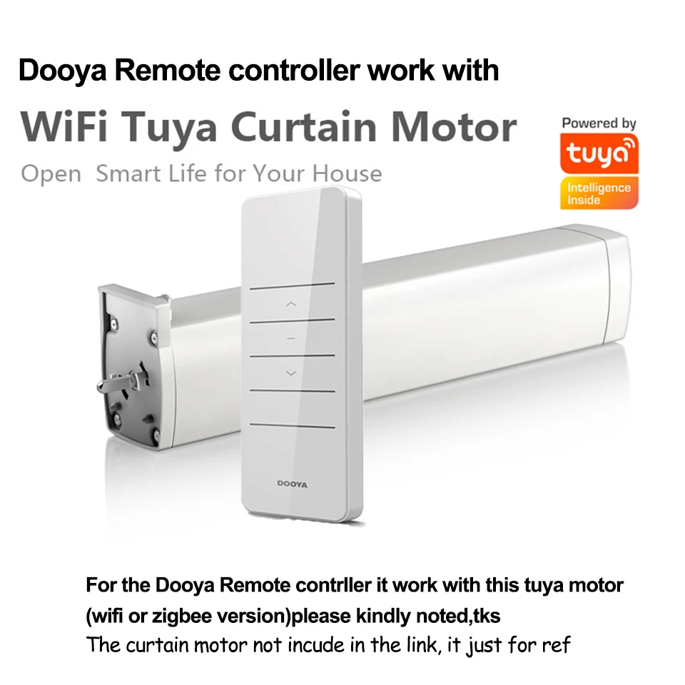 Channel Remote Controller for Dooya Electric curtian motor DT52E,Tuya wifi/zigbee curtain motor
Channel Remote Controller for Dooya Electric curtian motor DT52E,Tuya wifi/zigbee curtain motor