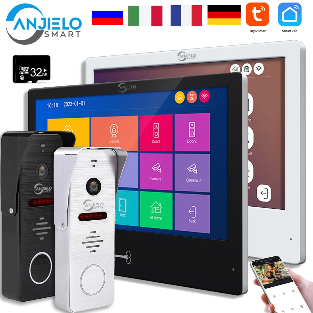 10 Inch Wifi Wired Video Intercom for Home Tuya Citofono Residential Phone Entry Door Bell Smart Life 3 System Styles Interfone
10 Inch Wifi Wired Video Intercom for Home Tuya Citofono Residential Phone Entry Door Bell Smart Life 3 System Styles Interfone