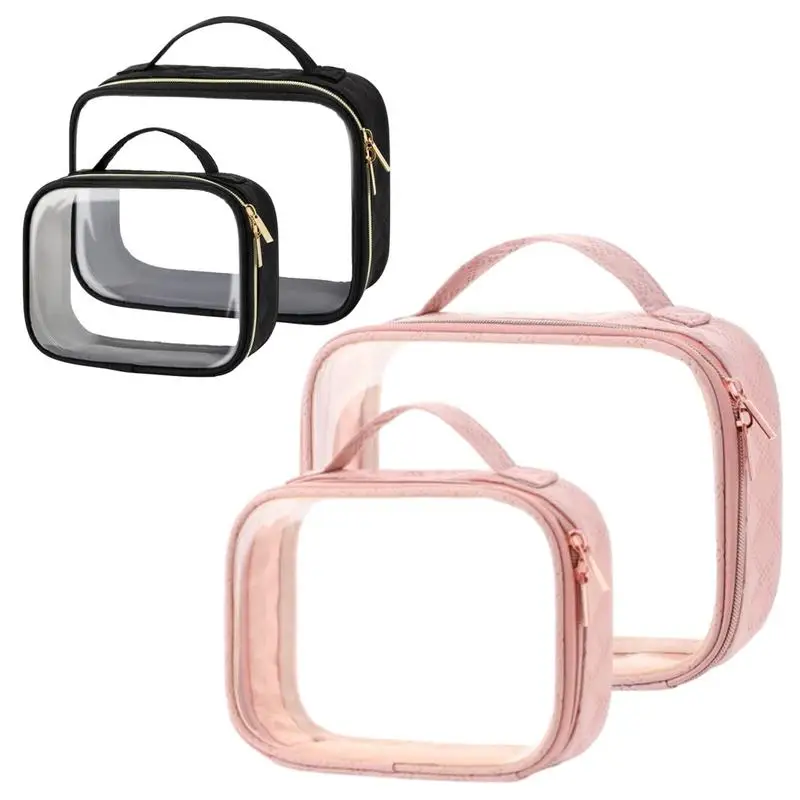 Transparent Makeup Bag Travel Cosmetic Bag PVC Women Zipper Clear Makeup Organizer Bag Bath Toiletry Wash Bags For Women
Transparent Makeup Bag Travel Cosmetic Bag PVC Women Zipper Clear Makeup Organizer Bag Bath Toiletry Wash Bags For Women