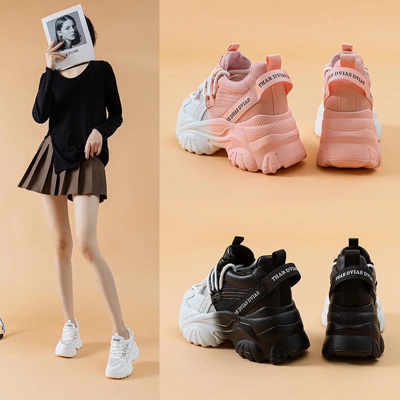 Height Increase 7CMOff White Shoes Summer Sandals Genuine Leather Thick Sole Sneakers Women's 2023 Spring Plataforma Mujer 
Height Increase 7CMOff White Shoes Summer Sandals Genuine Leather Thick Sole Sneakers Women's 2023 Spring Plataforma Mujer