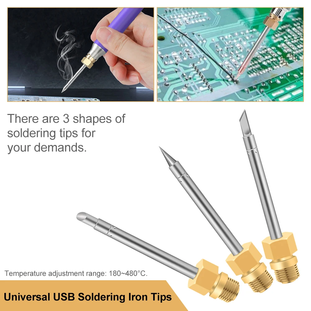Универсальные USB-Наконечники для паяльника, интерфейс 510 для электрического паяльника с питанием от USB, аксессуары, Портативные Сварочные ми...
Универсальные USB-Наконечники для паяльника, интерфейс 510 для электрического паяльника с питанием от USB, аксессуары, Портативные Сварочные ми...