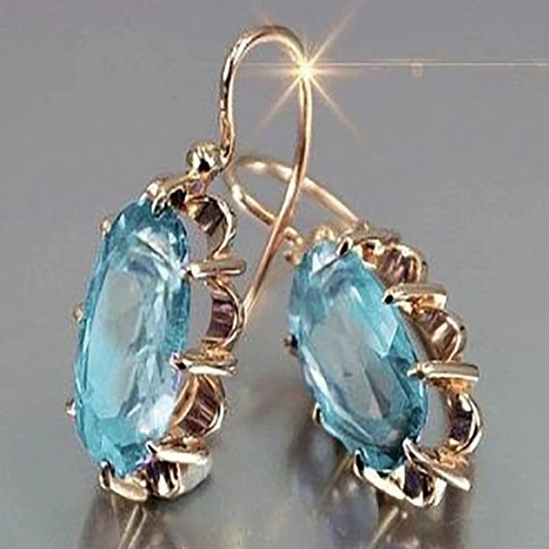 Elegant Women Wedding Bridal Jewelry Light Blue Cubic Zircon Ear Stud Drop Earrings for Women Fashion Jewelry Anniversary Gifts
Elegant Women Wedding Bridal Jewelry Light Blue Cubic Zircon Ear Stud Drop Earrings for Women Fashion Jewelry Anniversary Gifts