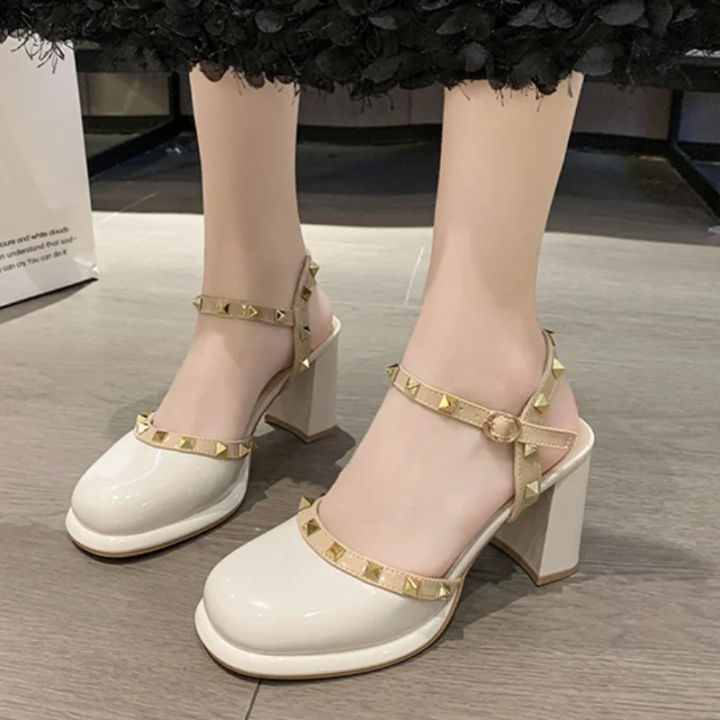 2023 Ladies Shoes Slingbacks Mary Janes Women's High Heels Summer Dress Pumps Women Rivet Closed Toe Sandals Women Zaptos Mujer
2023 Ladies Shoes Slingbacks Mary Janes Women's High Heels Summer Dress Pumps Women Rivet Closed Toe Sandals Women Zaptos Mujer