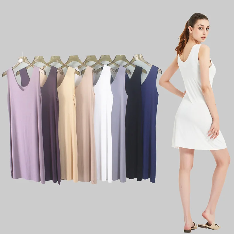 M-5XL Seamless Full Slip Underwear Dress For Women Plus Size Ice Silk Petticoat Underskirt Dress Sleeveless Full Slips Dress
M-5XL Seamless Full Slip Underwear Dress For Women Plus Size Ice Silk Petticoat Underskirt Dress Sleeveless Full Slips Dress