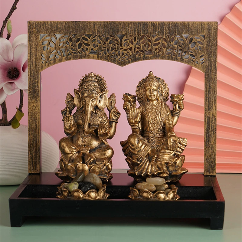 BUF Resin Lord Ganesha Home Decoration Zen Elephant God Ornaments Hindu Gods Statue Mini Zen Garden Elephant Trunk God of Wealth
BUF Resin Lord Ganesha Home Decoration Zen Elephant God Ornaments Hindu Gods Statue Mini Zen Garden Elephant Trunk God of Wealth