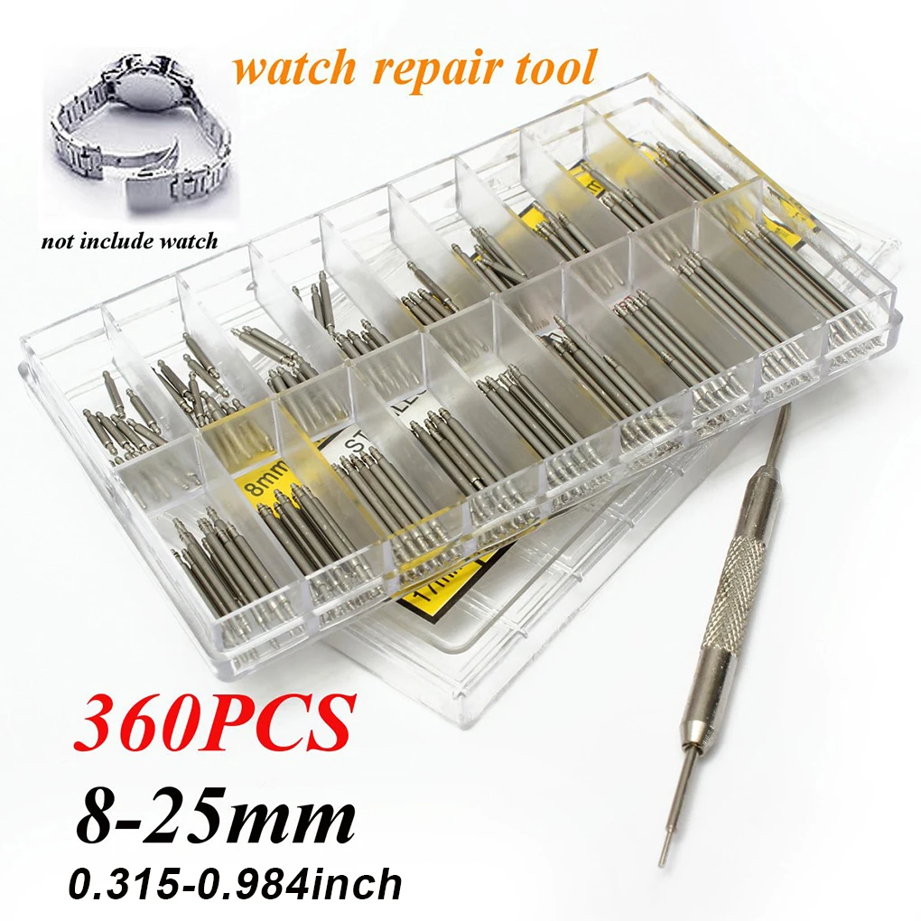 360 шт./компл. ремешок для часов винтовой стержень портативный многоразовый Универсальный Профессиональный сменный звеньевой штифт аксессу...
360 шт./компл. ремешок для часов винтовой стержень портативный многоразовый Универсальный Профессиональный сменный звеньевой штифт аксессу...
