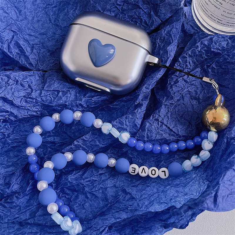 Matte Electroplated Beads Blue Heart Case for Apple AirPods 1 2 3 Pro Case Cover IPhone Bluetooth Earbuds Accessories
Matte Electroplated Beads Blue Heart Case for Apple AirPods 1 2 3 Pro Case Cover IPhone Bluetooth Earbuds Accessories
