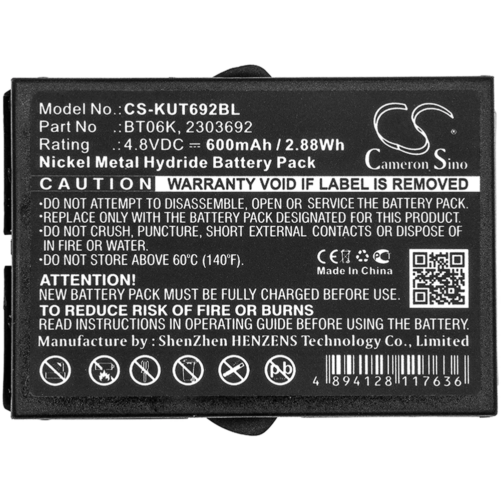 Cameron Sino 600mA Battery for IKUSI TM70/iK2.13B LV,TM70/iK2.13B LV3,TM70/iK2.21F JS5,TM70/iK2.21F LV5 2303692,BT06K
Cameron Sino 600mA Battery for IKUSI TM70/iK2.13B LV,TM70/iK2.13B LV3,TM70/iK2.21F JS5,TM70/iK2.21F LV5 2303692,BT06K