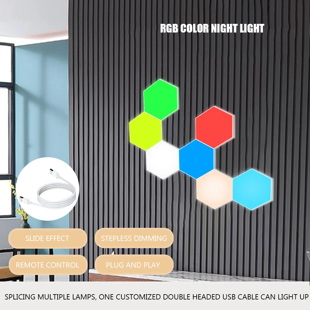 LED Ambient Lighting USB Charging Hexagons Quantum Lamp Dimmable Portable Decoration Honeycomb Lights Multipurpose for Bar Party
LED Ambient Lighting USB Charging Hexagons Quantum Lamp Dimmable Portable Decoration Honeycomb Lights Multipurpose for Bar Party