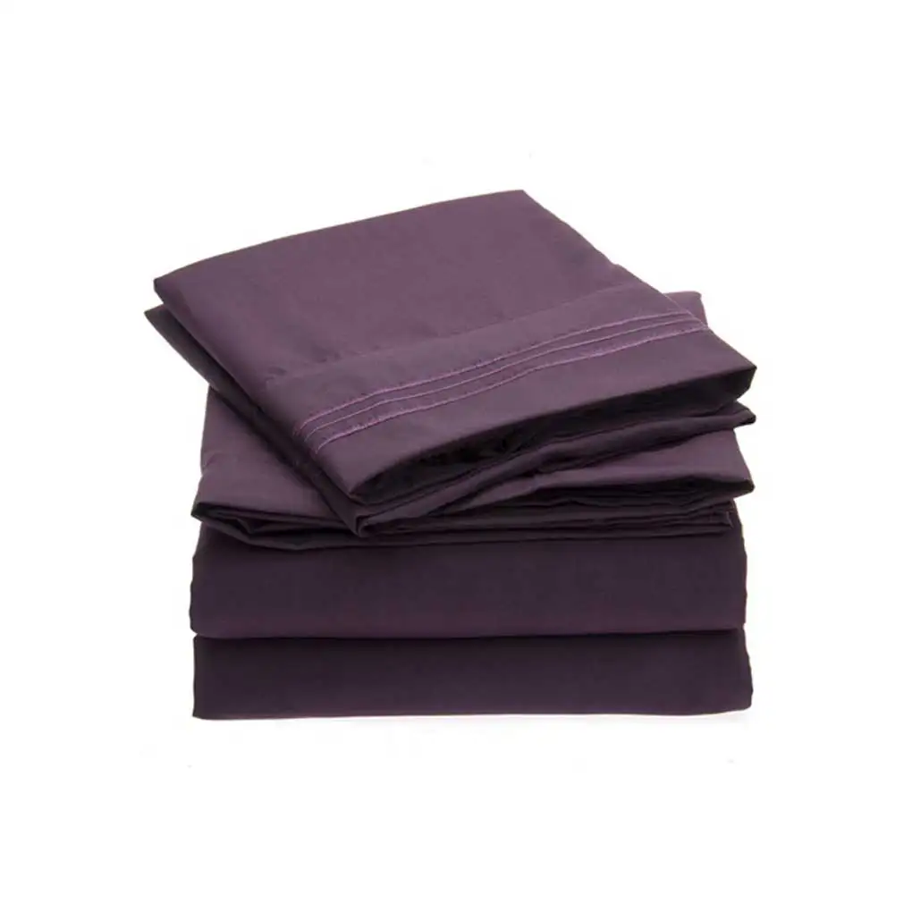Pack of 3 Bed Sheet Set Fitted Sheet Pillowcase Kit Solid Color Polyester Bedclothes Living Room Bedding Supplies White
Pack of 3 Bed Sheet Set Fitted Sheet Pillowcase Kit Solid Color Polyester Bedclothes Living Room Bedding Supplies White