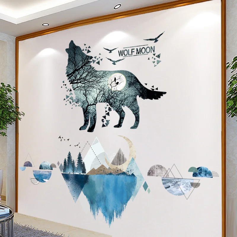 Rivers Mountains Wall Stickers DIY Wolf Animal Mural Decals for Living Room Kids Bedroom Kindergarten Nursery Home Decoration
Rivers Mountains Wall Stickers DIY Wolf Animal Mural Decals for Living Room Kids Bedroom Kindergarten Nursery Home Decoration