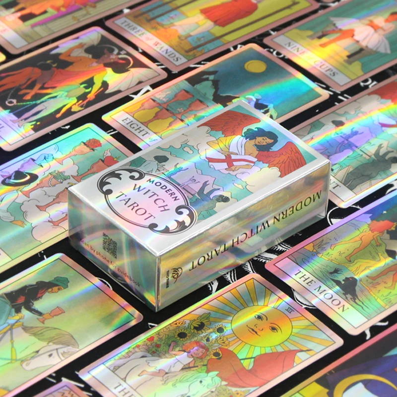 

2023 новый дизайн Tarot для молодежи таинственной судьбы гадания Tarot с электронным руководством игра для друзей игральная карта