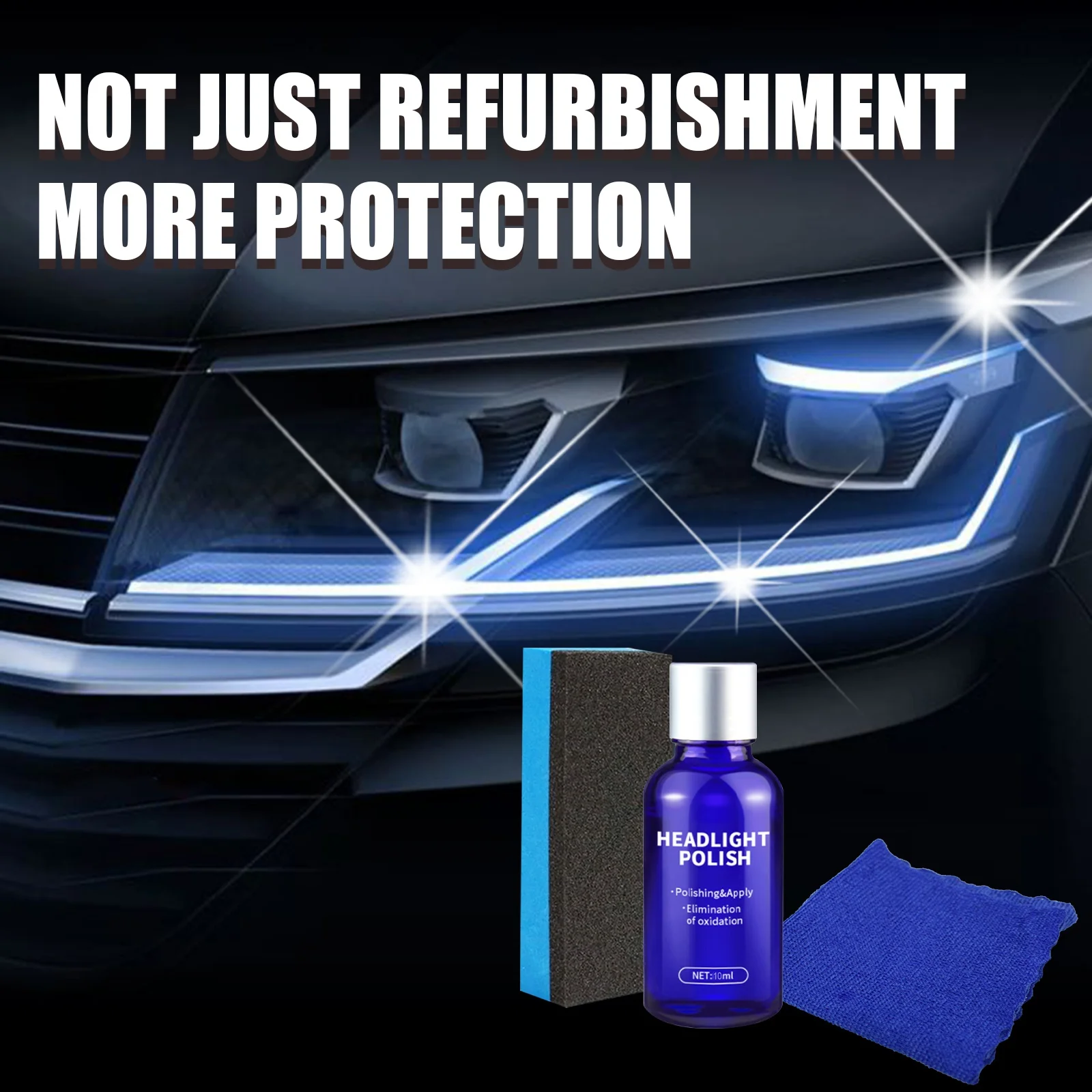 Cleaner Repair 10ml/30ml Kit Auto Car Headlight Renewal Polishing Anti-Scratch Maintenance Liquid Sponge Cloth Mirror Coating
Cleaner Repair 10ml/30ml Kit Auto Car Headlight Renewal Polishing Anti-Scratch Maintenance Liquid Sponge Cloth Mirror Coating