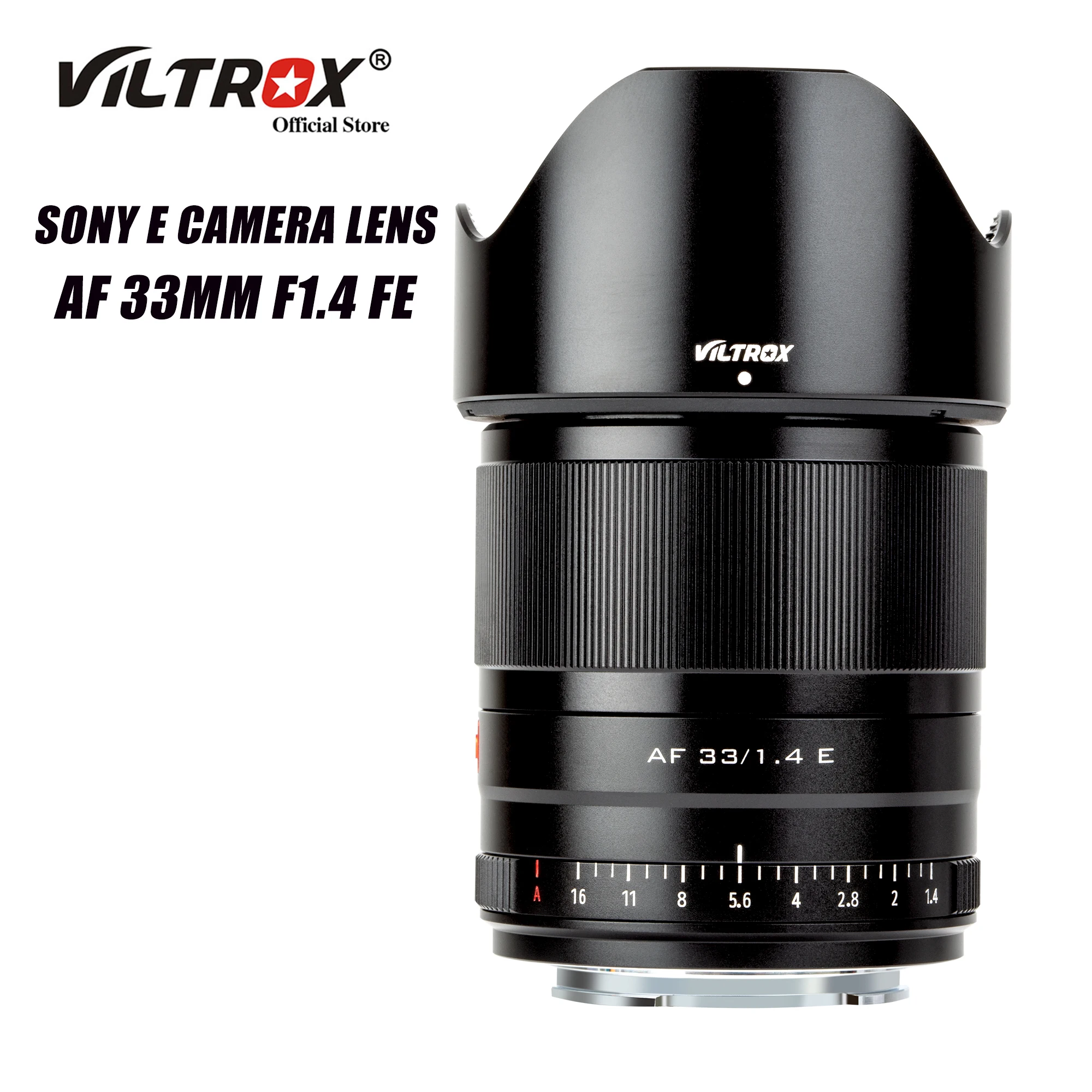 Viltrox 33mm F1.4 Auto Focus Lens Portrait Large Aperture Lens APS-C for Sony E mount Camera Lens A9 A7RIV A7II A7S A6600 A6500
Viltrox 33mm F1.4 Auto Focus Lens Portrait Large Aperture Lens APS-C for Sony E mount Camera Lens A9 A7RIV A7II A7S A6600 A6500