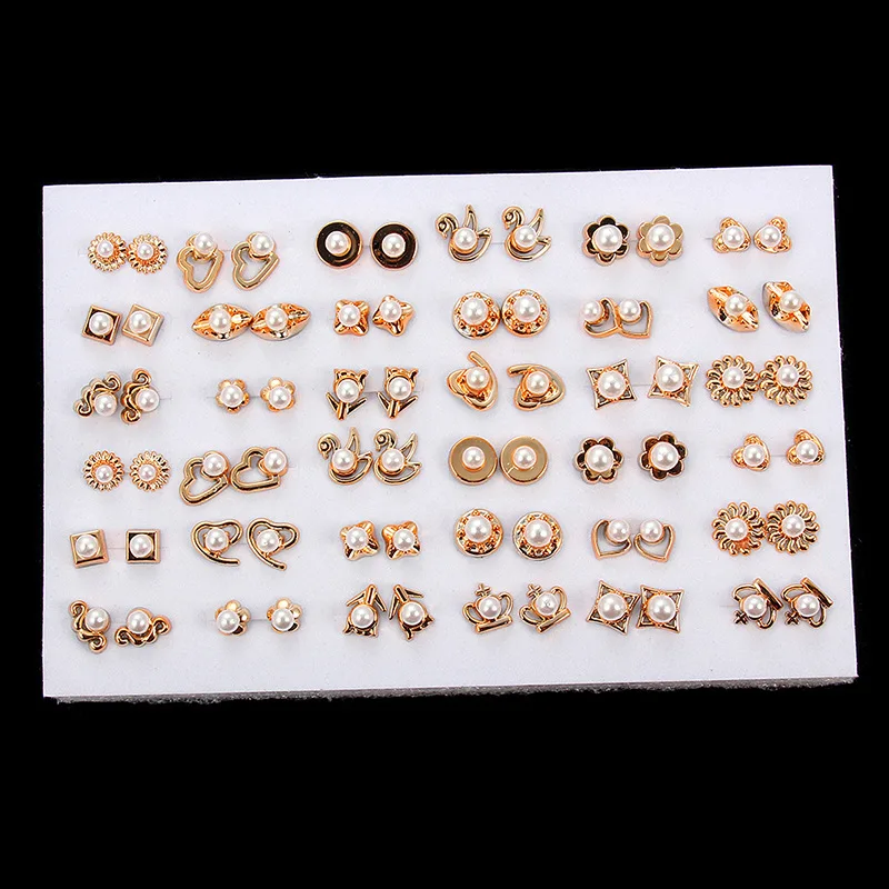 36/18 Pairs Earrings Mixed Styles Rhinestone Sun Flower Geometric Animal Plastic Ear Stud Set For Women Girls Jewelry Gifts
36/18 Pairs Earrings Mixed Styles Rhinestone Sun Flower Geometric Animal Plastic Ear Stud Set For Women Girls Jewelry Gifts