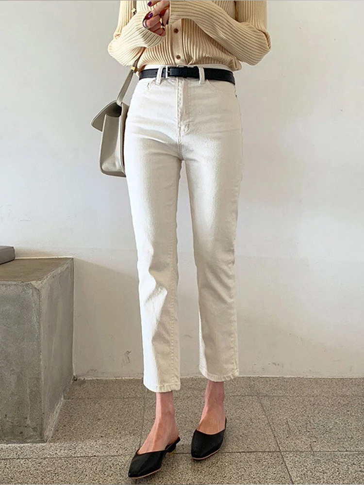 Beige Straight Jeans Women's Spring 2023 Elastic High Waist Slim Ankle Length Denim Pants Streetwear Y2k Jeans Woman Summer 2022
Beige Straight Jeans Women's Spring 2023 Elastic High Waist Slim Ankle Length Denim Pants Streetwear Y2k Jeans Woman Summer 2022