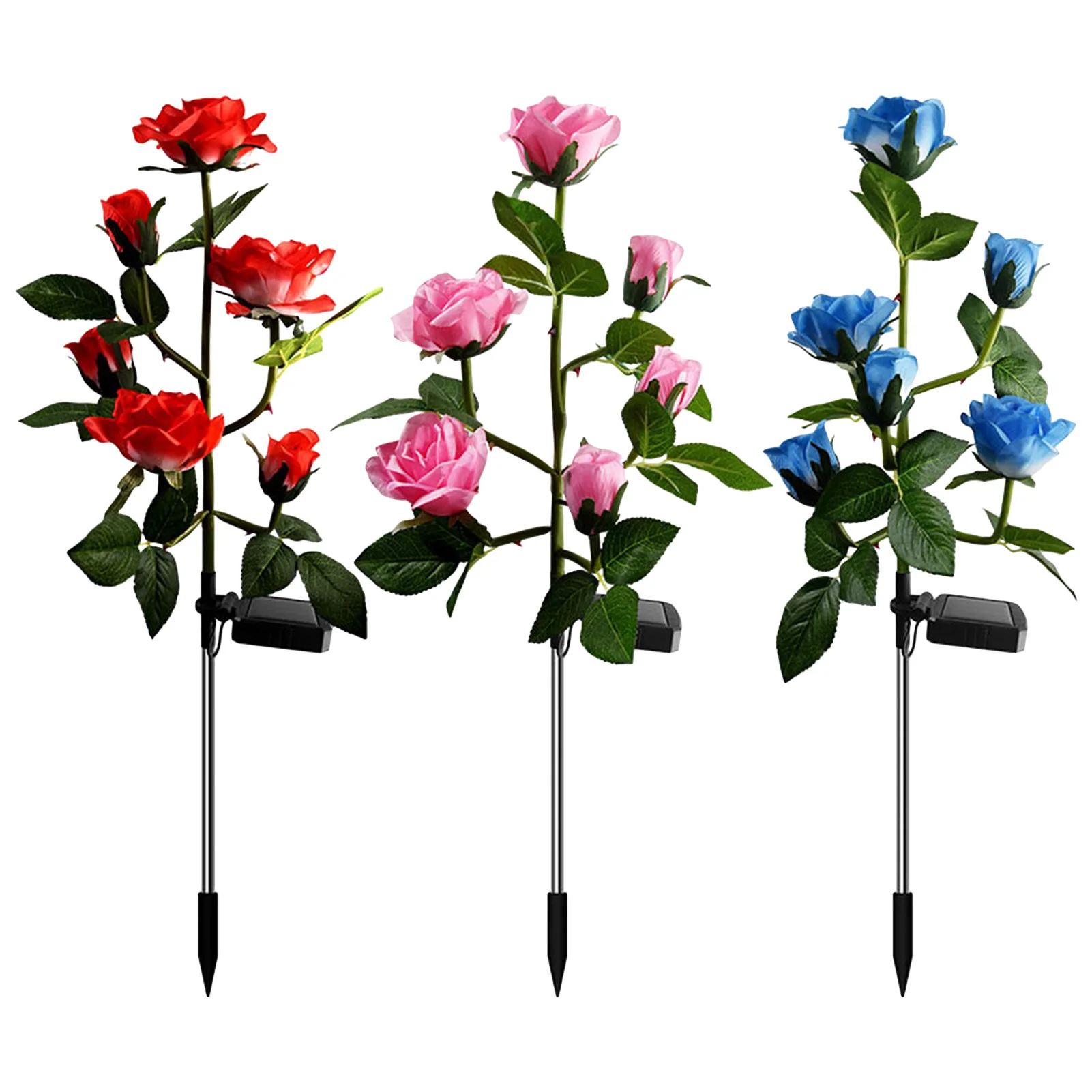 Solar Garden Lights Stakes Rose Rose Flower Light Stakes Garden Decoration Lawn Lamp Waterproof Landscape Rose Light
Solar Garden Lights Stakes Rose Rose Flower Light Stakes Garden Decoration Lawn Lamp Waterproof Landscape Rose Light