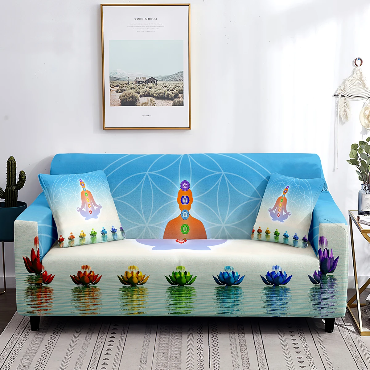 Elastic Sofa Cover Buddha Meditation Seven Chakras Home Decor Couch Cover for Living Room 1/2/3/4 Seater Stretch Sofa Slipcover
Elastic Sofa Cover Buddha Meditation Seven Chakras Home Decor Couch Cover for Living Room 1/2/3/4 Seater Stretch Sofa Slipcover