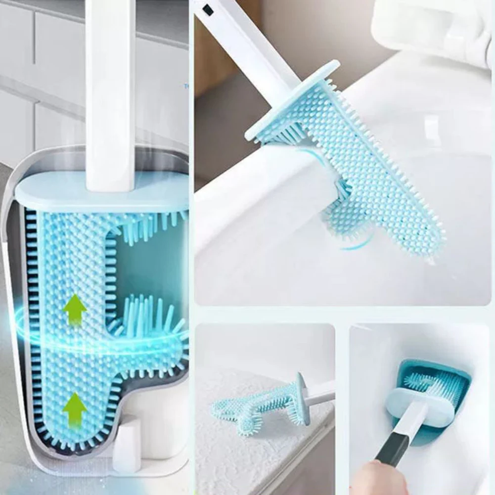 Newest Silicone Toilet Brush cactus toilet brush with Base Soft Silicone Wc Flat Head Detachable Handle Bathroom Cleaner
Newest Silicone Toilet Brush cactus toilet brush with Base Soft Silicone Wc Flat Head Detachable Handle Bathroom Cleaner