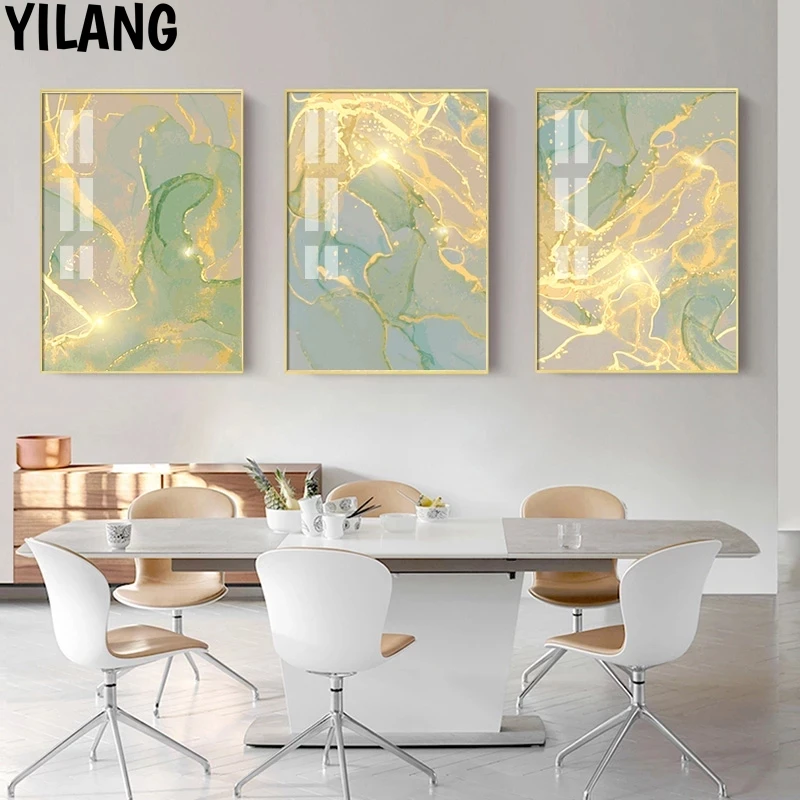 Абстрактный плакат, светло-Роскошный Золотой Зеленый Мраморный холст, Художественная печать, живопись, настенные картины для гостиной, Сов...
Абстрактный плакат, светло-Роскошный Золотой Зеленый Мраморный холст, Художественная печать, живопись, настенные картины для гостиной, Сов...