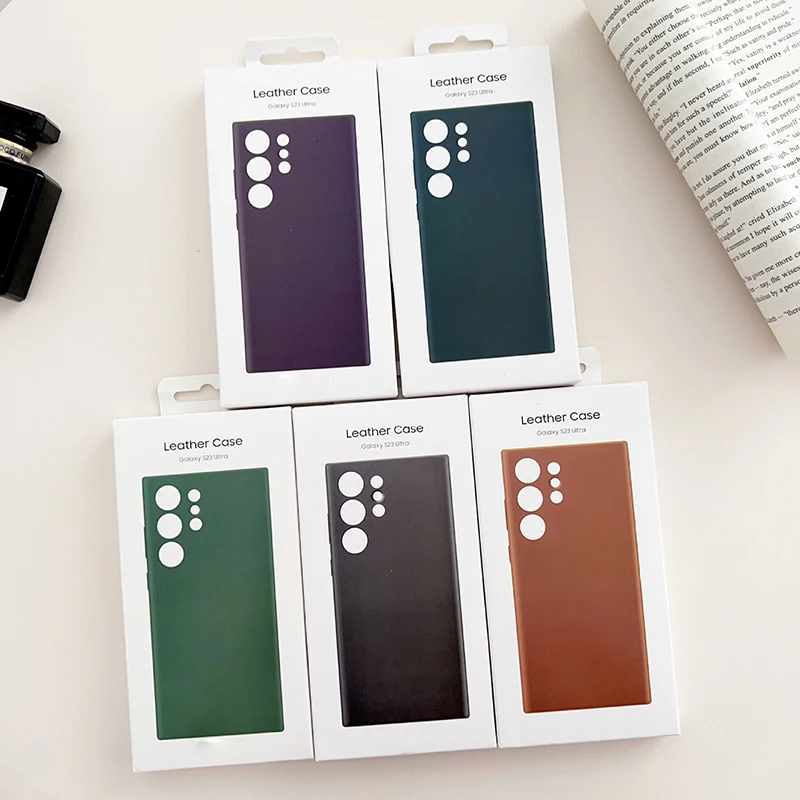 New For Samsung Galaxy S23 S22 Ultra Leather Case High Quality All Inclusive Lens Side Key Button Protective Bumper Bags & Box
New For Samsung Galaxy S23 S22 Ultra Leather Case High Quality All Inclusive Lens Side Key Button Protective Bumper Bags & Box