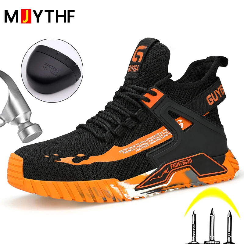 Men's Indestructible Shoes Work Boots Fashion Safety Shoes Steel Toe Cap Work Sneakers Protective Shoes Security Male Footwear
Men's Indestructible Shoes Work Boots Fashion Safety Shoes Steel Toe Cap Work Sneakers Protective Shoes Security Male Footwear