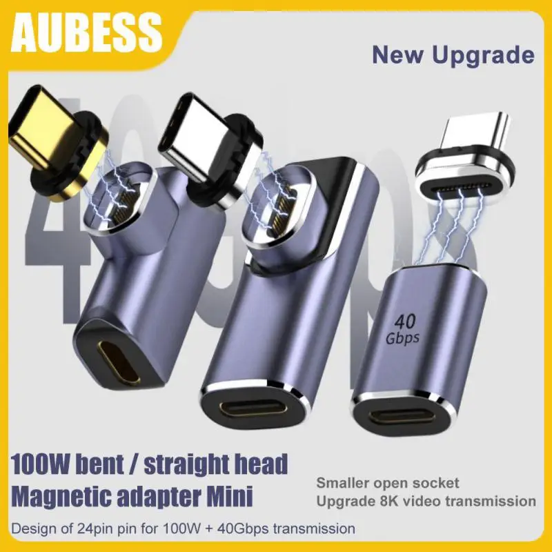 Magnet Magnetic Charger Adapter 100w Fast Charging 40gbps Pd Charger 8k@60hz Aluminum Alloy For Macbook Data Transfer
Magnet Magnetic Charger Adapter 100w Fast Charging 40gbps Pd Charger 8k@60hz Aluminum Alloy For Macbook Data Transfer
