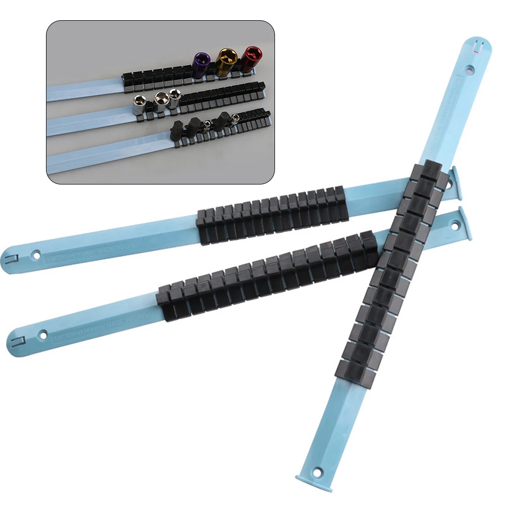 3pcs Socket Wrench Holders Plastic Socket Rail Holder Set Tray Rail Rack Storage Organizer Shelf For Storing Loose Sockets
3pcs Socket Wrench Holders Plastic Socket Rail Holder Set Tray Rail Rack Storage Organizer Shelf For Storing Loose Sockets