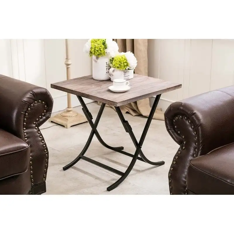 Miriam Folding Industrial Wood and Metal End Table Ultralight Hiking Climbing Picnic Folding Tables
Miriam Folding Industrial Wood and Metal End Table Ultralight Hiking Climbing Picnic Folding Tables