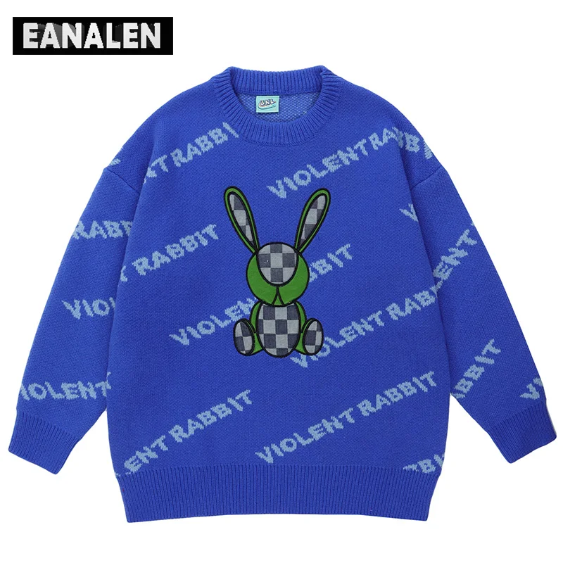 Harajuku Blue Cute Rabbit Jumper Knitted Sweater Men's Y2K Oversized Anime Thick Sweater Pullover Sweater Grandpa Ugly Sweater
Harajuku Blue Cute Rabbit Jumper Knitted Sweater Men's Y2K Oversized Anime Thick Sweater Pullover Sweater Grandpa Ugly Sweater