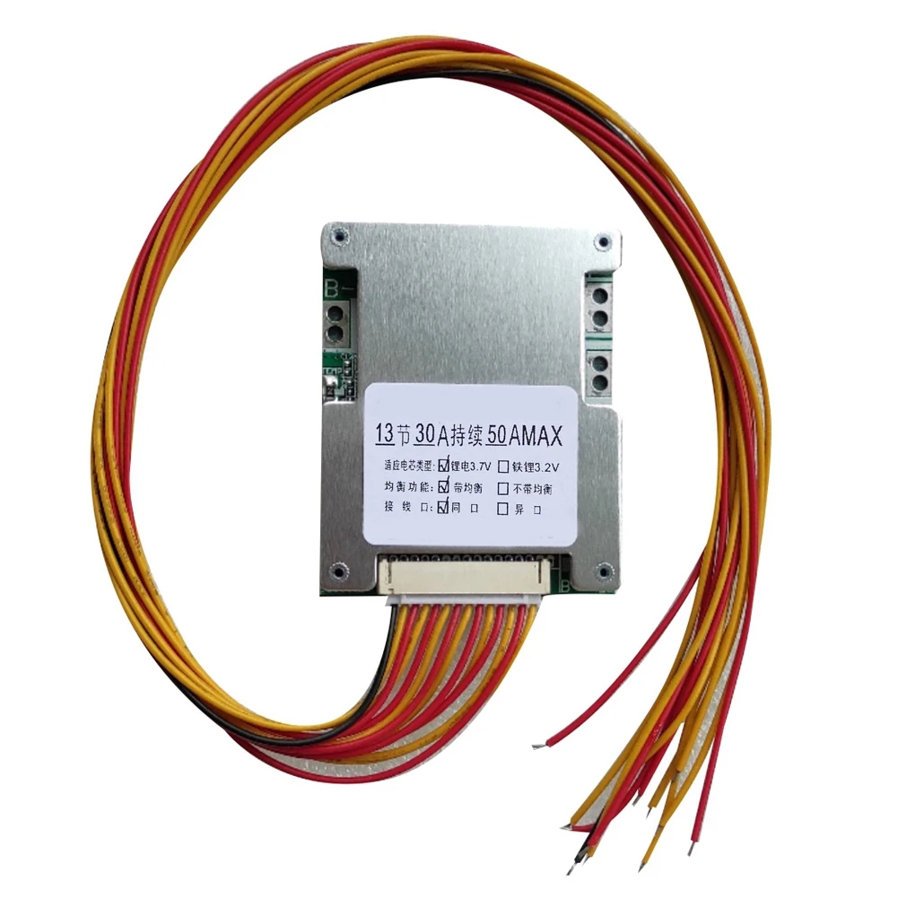 13S 48V 50A 18650 Li-Ion Lithium Battery Pack BMS Protection PCB Board Durable Consumer Electronics
13S 48V 50A 18650 Li-Ion Lithium Battery Pack BMS Protection PCB Board Durable Consumer Electronics