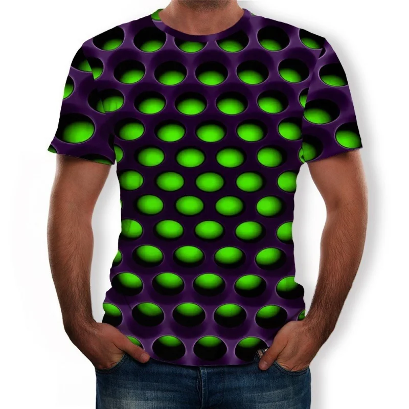 Men's Summer New 20233d Digital Printing Mesh Hole Honeycomb Fun Short Sleeve round Neck T-shirt
Men's Summer New 20233d Digital Printing Mesh Hole Honeycomb Fun Short Sleeve round Neck T-shirt