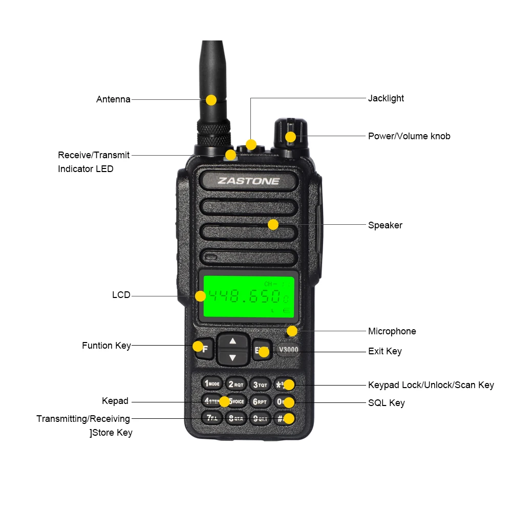 Zastone V3000 Walkie Talkie 1pcs UHF High-power Fm Radio 4000mah Ham Two Way Radio Handheld Walkietalkie
Zastone V3000 Walkie Talkie 1pcs UHF High-power Fm Radio 4000mah Ham Two Way Radio Handheld Walkietalkie