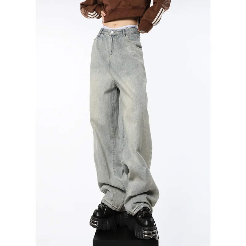2023 Hot sale Blue Womens Jeans High Waist Vintage Straight Baggy Denim Pants Streetwear American Style Fashion Female Wide Leg
2023 Hot sale Blue Womens Jeans High Waist Vintage Straight Baggy Denim Pants Streetwear American Style Fashion Female Wide Leg