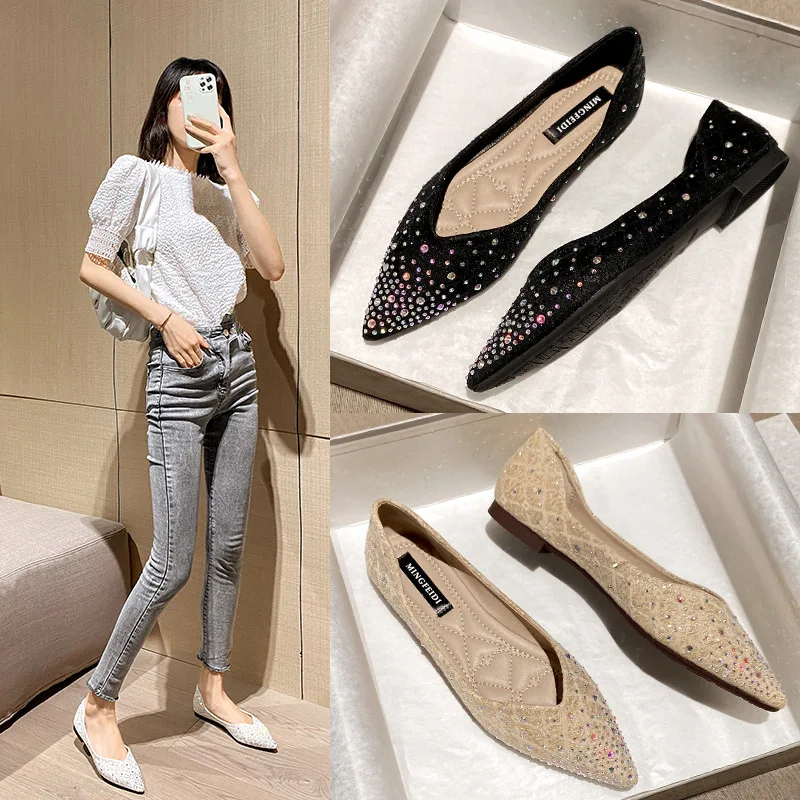 Pointed Flat Shoes Women's Spring 2022 New Ballet Women's Shoes Versatile Shallow Casual Shoes Large Women's Shoes
Pointed Flat Shoes Women's Spring 2022 New Ballet Women's Shoes Versatile Shallow Casual Shoes Large Women's Shoes