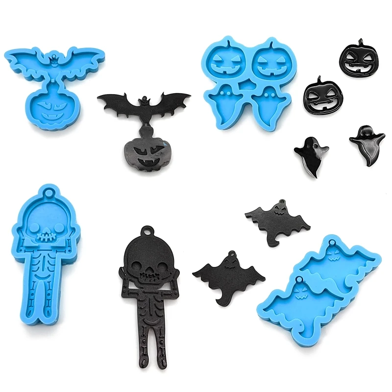 Halloween Jewelry Earring Epoxy Resin Casting Molds Silicone Pendant Mould DIY Key Chains Charms Crafts Making Tool
Halloween Jewelry Earring Epoxy Resin Casting Molds Silicone Pendant Mould DIY Key Chains Charms Crafts Making Tool