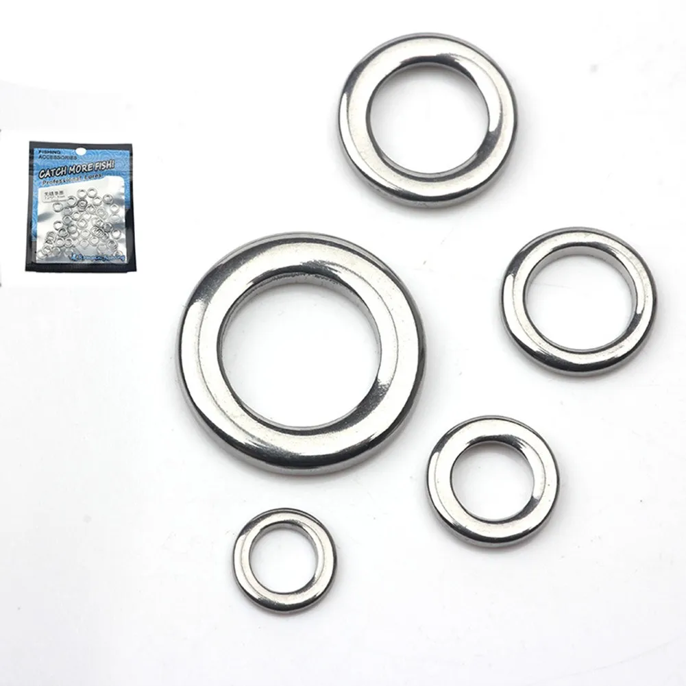 50pcs/pack Heavy Duty Fishing Solid Ring Seamless Split Ring Swivel Knot Lure Tools Stainless Steel Fish Tackle Pesca
50pcs/pack Heavy Duty Fishing Solid Ring Seamless Split Ring Swivel Knot Lure Tools Stainless Steel Fish Tackle Pesca