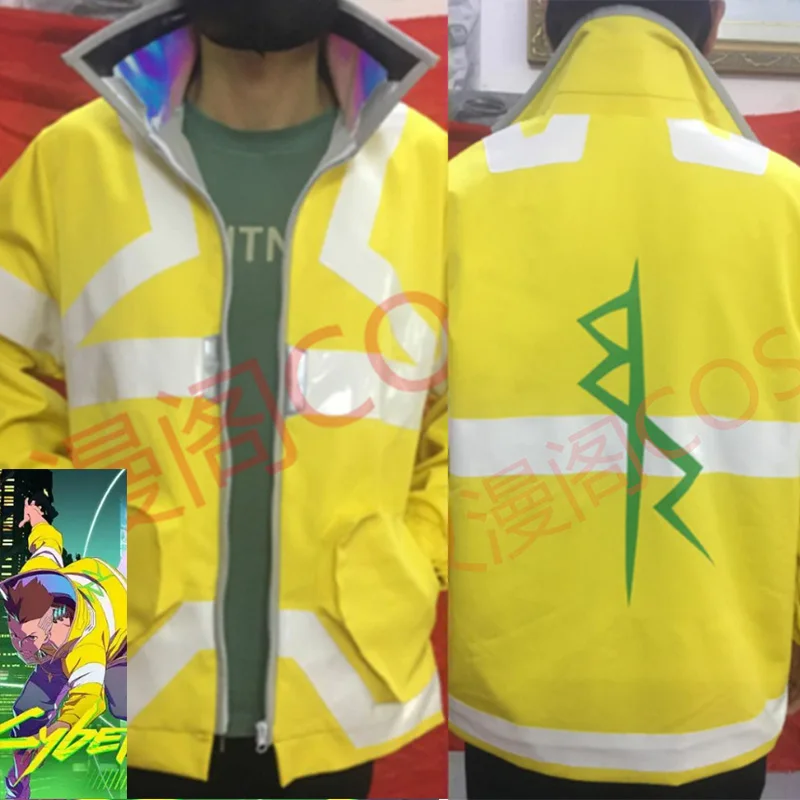 Anime Edge-runners Cosplay Costume David Martinez Yellow Coat Halloween Carnival Uniforms Custom Made
Anime Edge-runners Cosplay Costume David Martinez Yellow Coat Halloween Carnival Uniforms Custom Made
