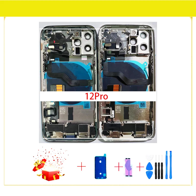 Full Assembly Housing For iPhone 12 12mini 12Pro Max Battery Door Rear Cover Middle Chassis Frame Side Key Parts Flex Cable NFC
Full Assembly Housing For iPhone 12 12mini 12Pro Max Battery Door Rear Cover Middle Chassis Frame Side Key Parts Flex Cable NFC