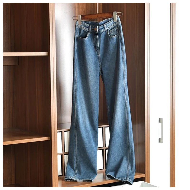 Women's Basic Wide Leg Pants New Blue Retro Jeans Street Simple High Waist Straight Denim Trousers Japanese Harajuku Pants
Women's Basic Wide Leg Pants New Blue Retro Jeans Street Simple High Waist Straight Denim Trousers Japanese Harajuku Pants