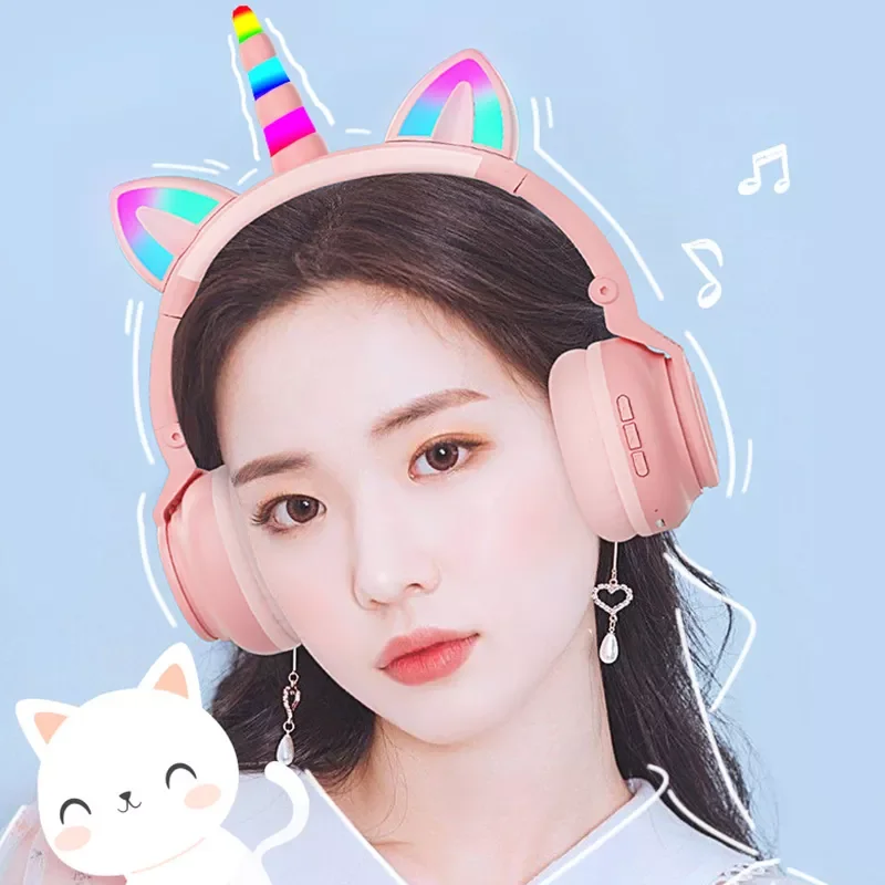 2022 The newRGB Unicorn Kids Wireless Headphones With Mic,Control RGB Light Girls Music Stereo Earphone Mobile Phone Children's
2022 The newRGB Unicorn Kids Wireless Headphones With Mic,Control RGB Light Girls Music Stereo Earphone Mobile Phone Children's