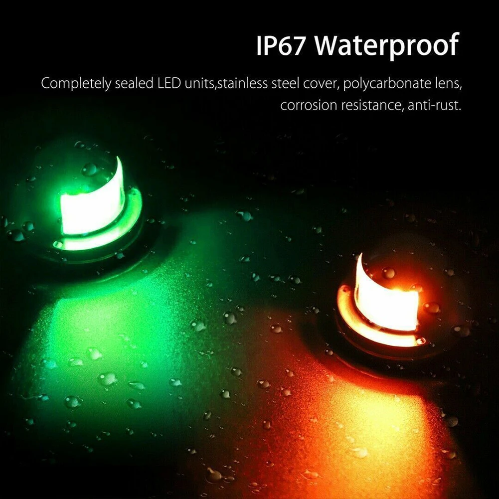 2pcs 12V Boat Light Red Green Bow LED Navigation Lights For Boat Marine Yacht Signal Light Lamp Lighting High Quality
2pcs 12V Boat Light Red Green Bow LED Navigation Lights For Boat Marine Yacht Signal Light Lamp Lighting High Quality