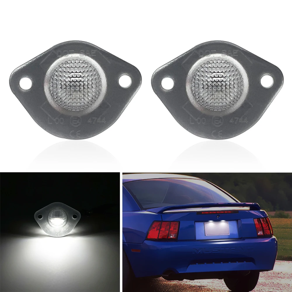 2Pcs White LED License Plate Light Number Plate Lamp For Ford Mustang 1994 1995 1996 1997 1998 1999 2000 2001 2002 2003 2004
2Pcs White LED License Plate Light Number Plate Lamp For Ford Mustang 1994 1995 1996 1997 1998 1999 2000 2001 2002 2003 2004