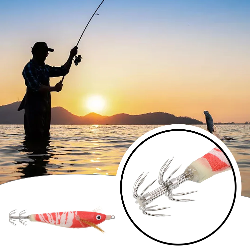 1pc Fishing Bait Luminous Wooden Shrimp Squid Hook Fake Bait Fish Hook 10cm/10g Plastic Metal Fishing Accessories
1pc Fishing Bait Luminous Wooden Shrimp Squid Hook Fake Bait Fish Hook 10cm/10g Plastic Metal Fishing Accessories