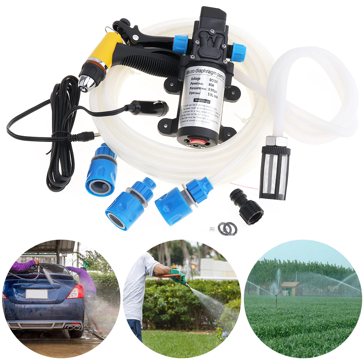 Universal DC 12V 80W Portable High Pressure Electric Car Washing Machine Car Washer Tool Kit For Cars Vehicle Home Garden
Universal DC 12V 80W Portable High Pressure Electric Car Washing Machine Car Washer Tool Kit For Cars Vehicle Home Garden