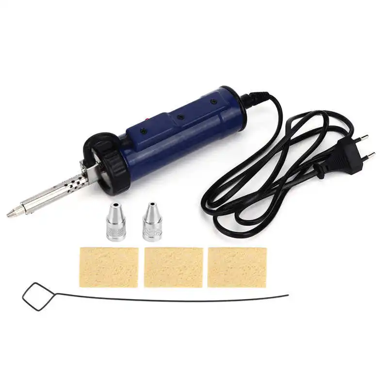 EU Plug 220V Electric Desoldering Pump Solder Sucker Vacuum Pump with Suction Nozzles Soldering Tools Set
EU Plug 220V Electric Desoldering Pump Solder Sucker Vacuum Pump with Suction Nozzles Soldering Tools Set